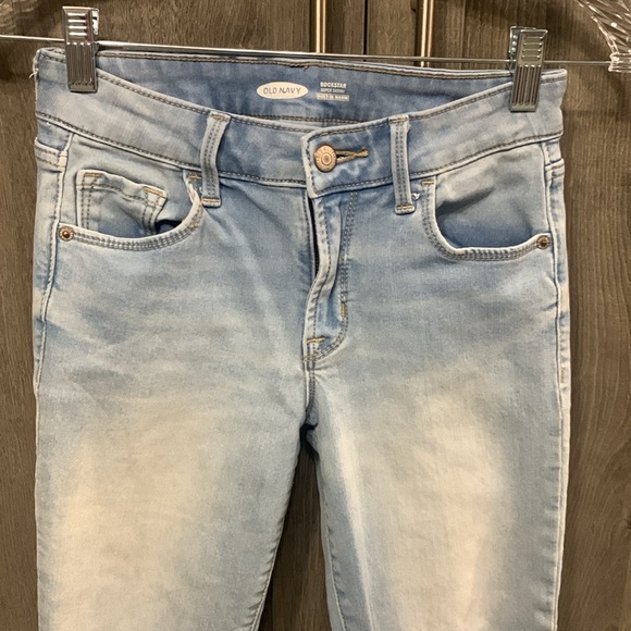 Old Navy Rockstar Super Skinny Light Blue Denim Stretch Jeans Women's Size 0 - Picture 3 of 8